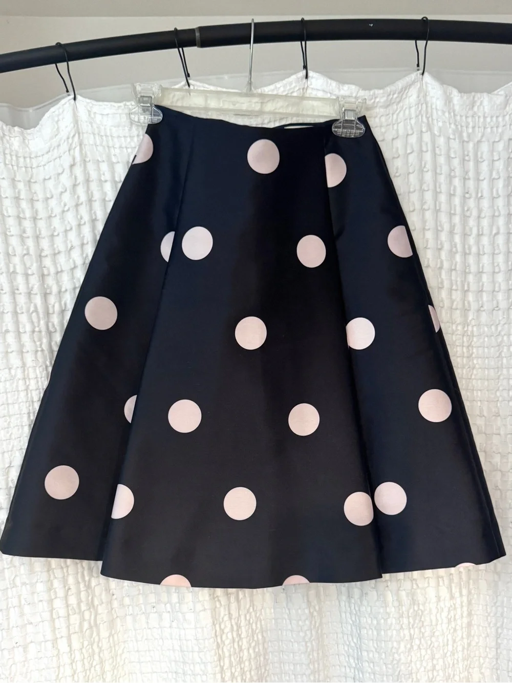 Kate Spade Navy A-Line Skirt with Polka Dots